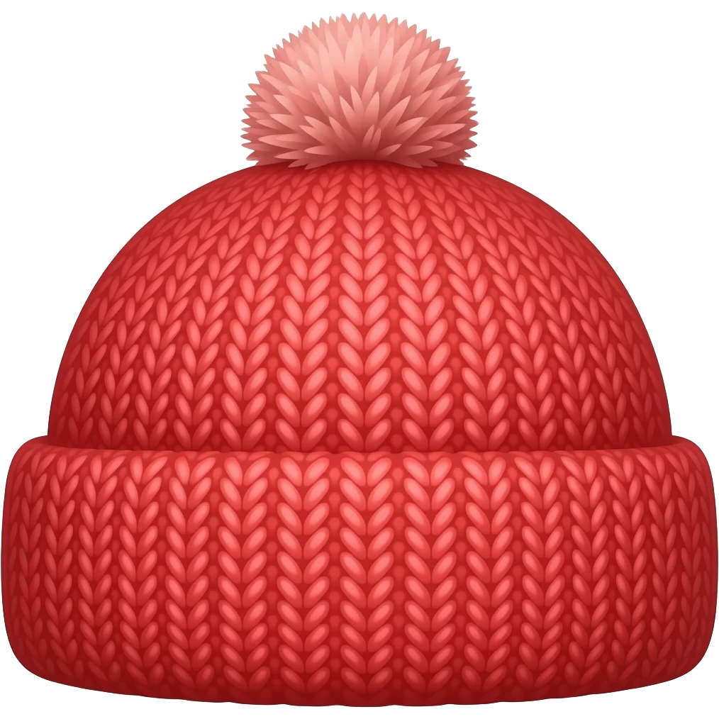 a redd winter hat puree red no other colour andno designs just solid red emoji