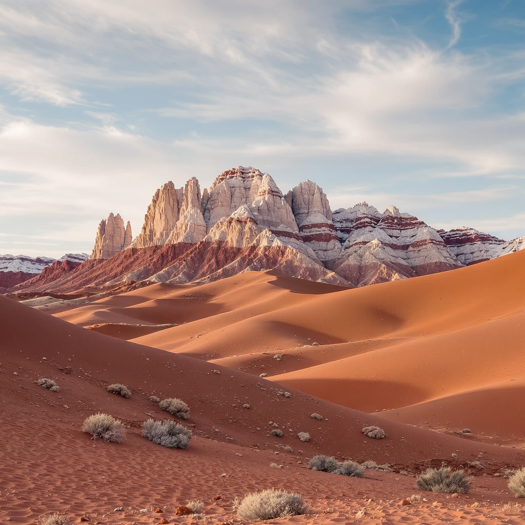 A modern desert mountain, wallpaper, modern emoji
