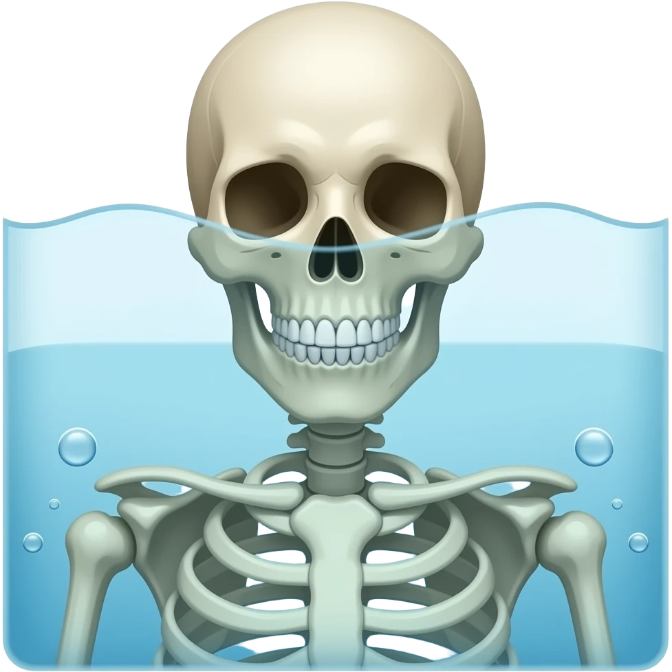 water skeleton emoji