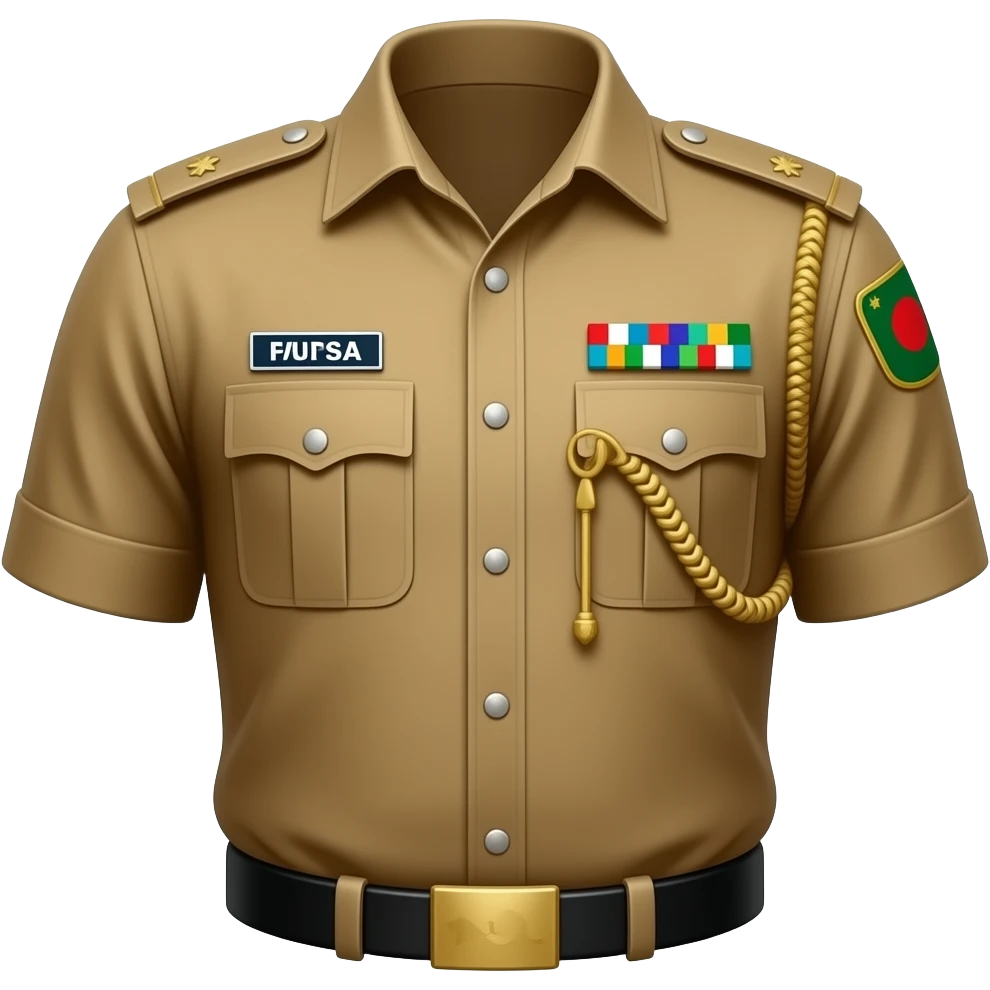 Bangladesh police uniform emoji