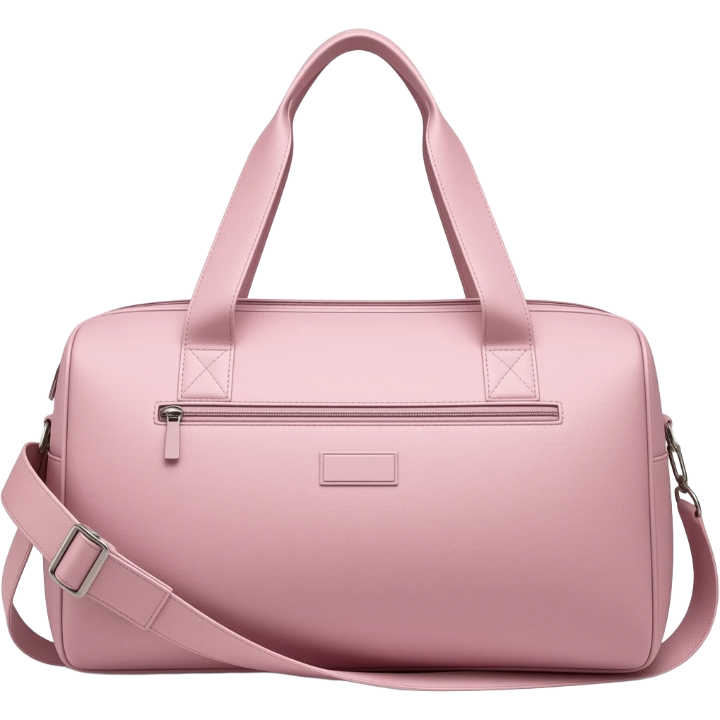 Soft pink gym bag emoji
