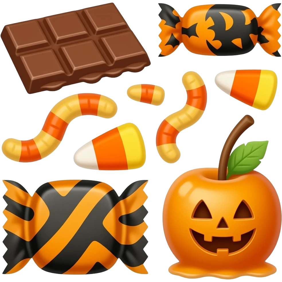 Halloween candy emoji