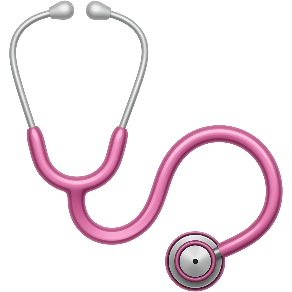 Pink sthetoscope emoji emoji