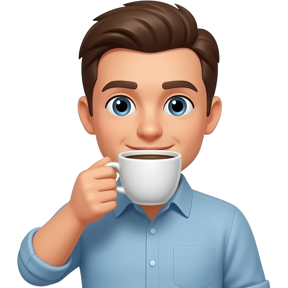 drinking coffee emoji