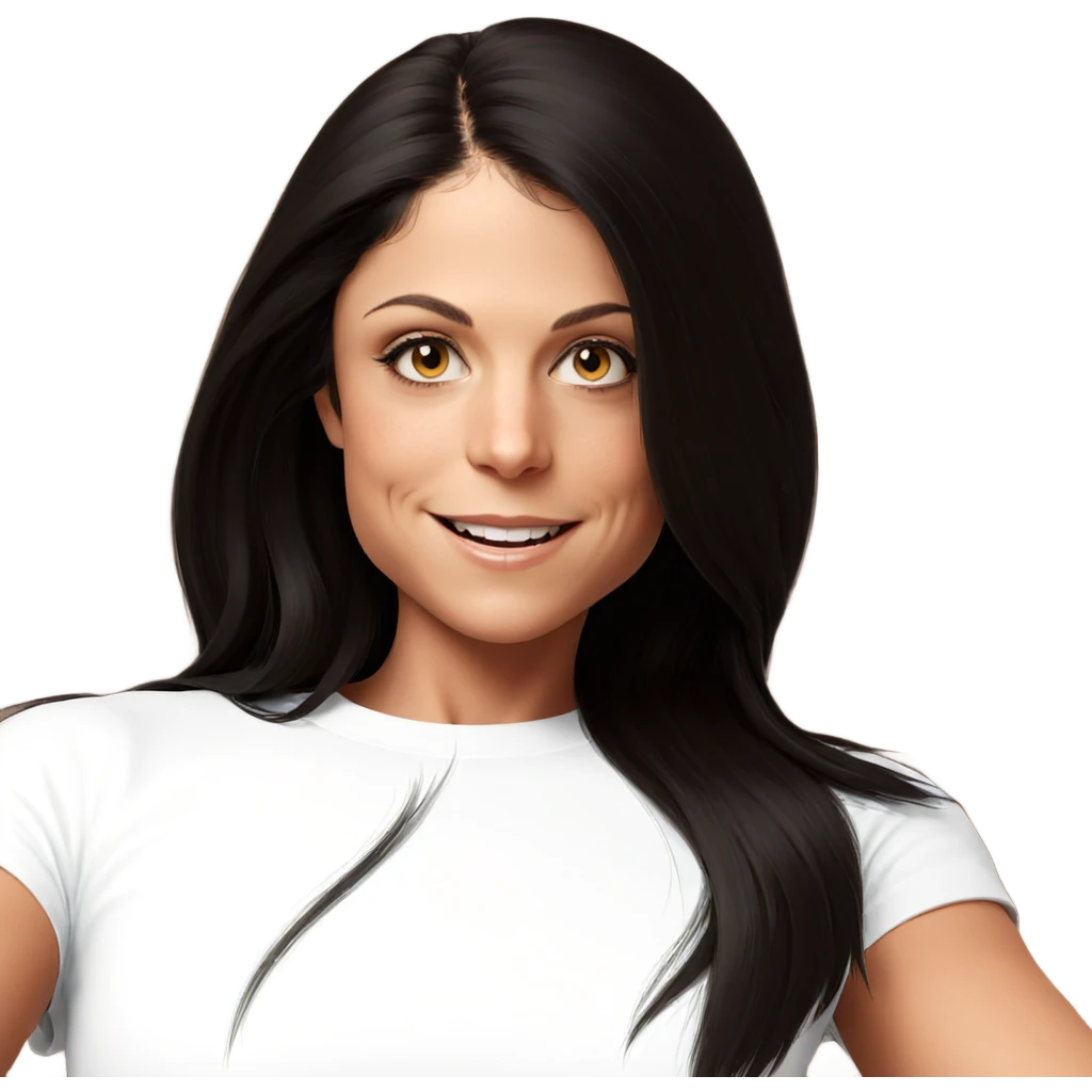 smiling girl with long hair emoji
