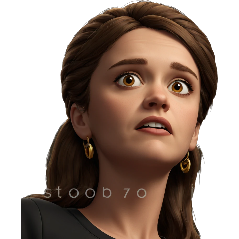 brown haired girl portrait emoji