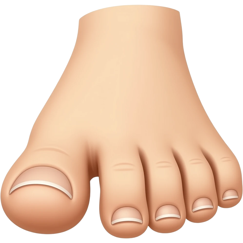 Remove big toe emoji