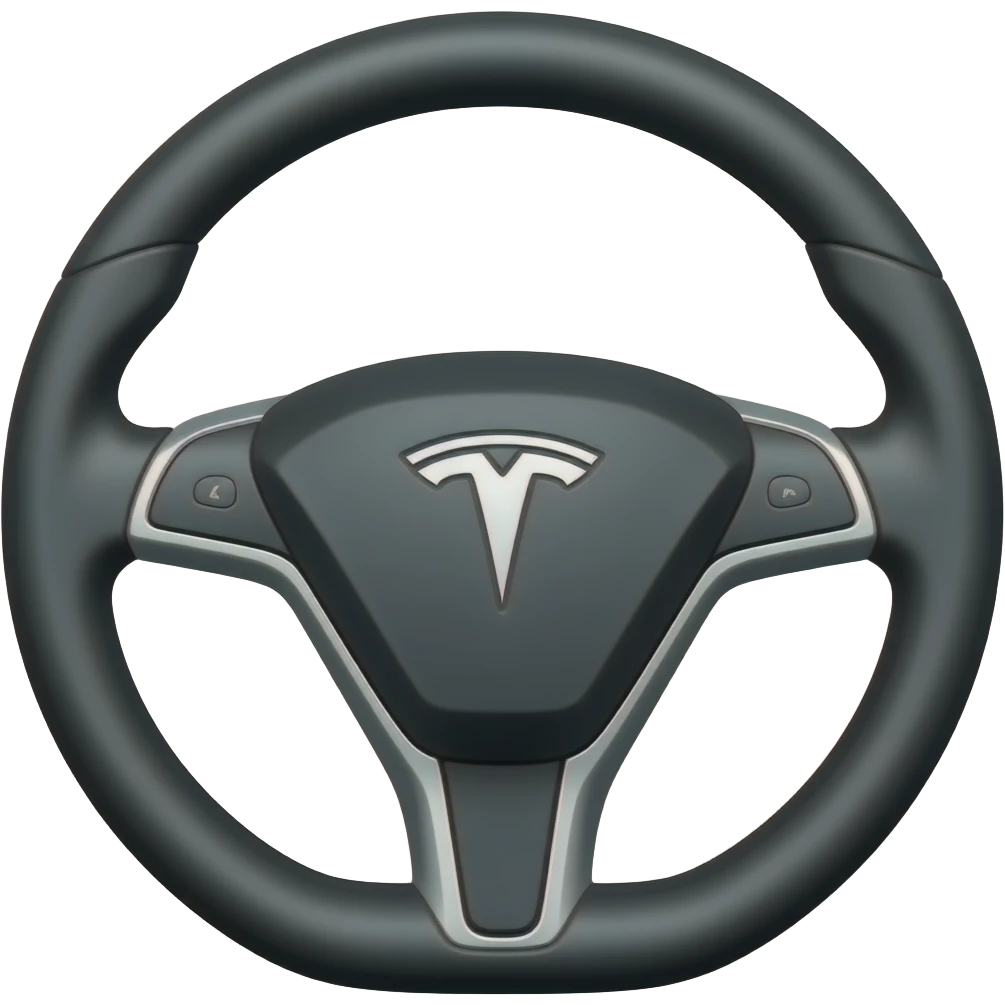 Tesla Yoke Steering wheel emoji