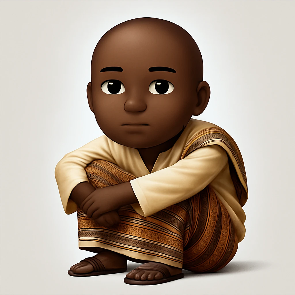 Replace the emoji's face with a neutral human face similar to the 🧑 emoji, keeping the rest of the image unchanged. Maintain the original style and details of the emoji except for the face change. emoji