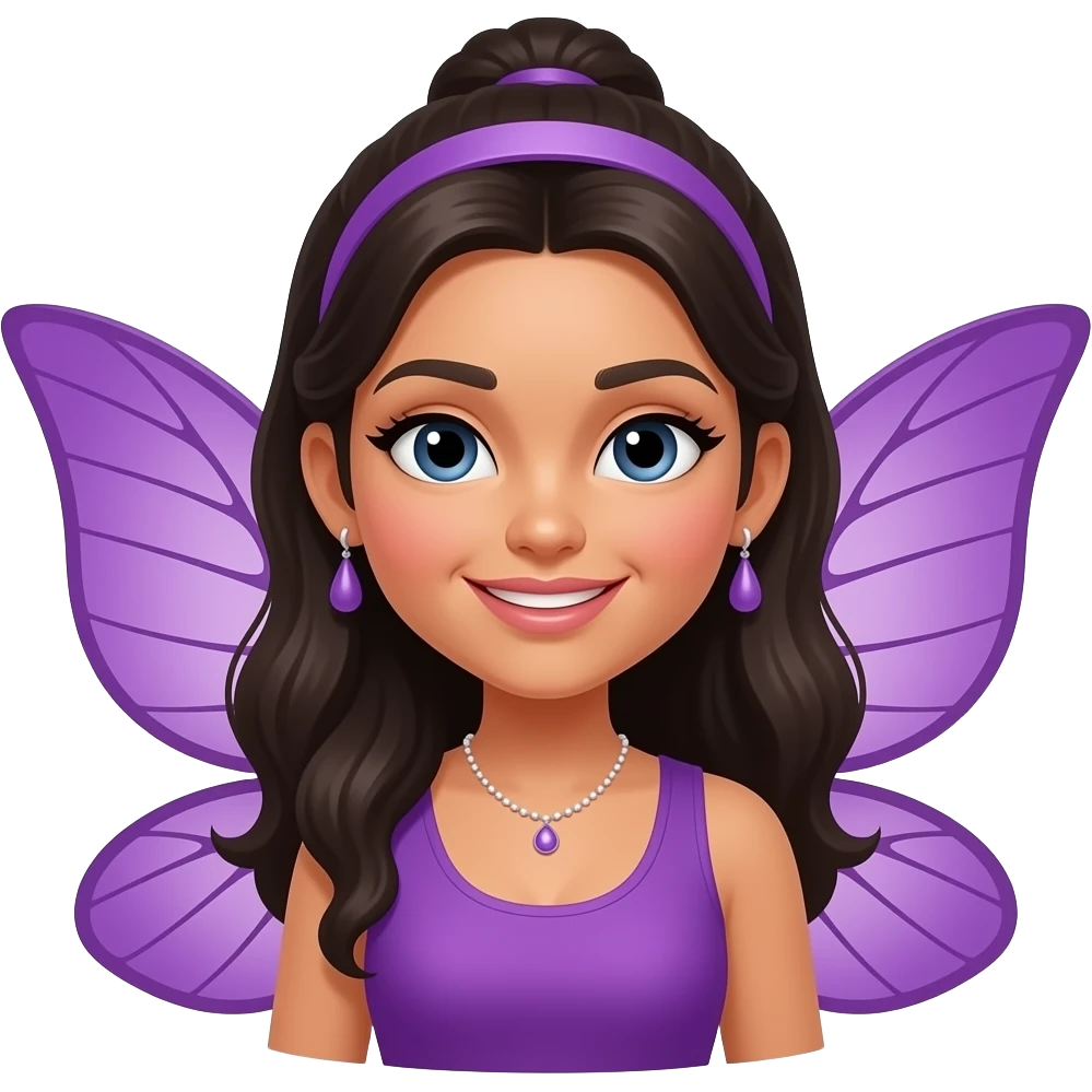 fairy purple latina emoji