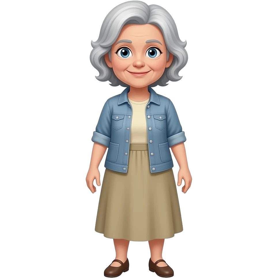 pero una abuela de cuerpo entero emoji