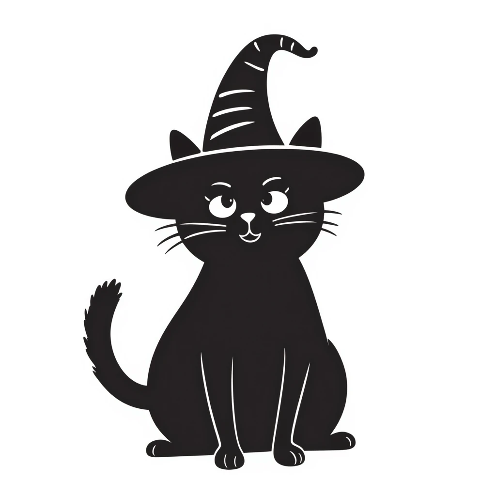 A cat wearing a wizard's hat emoji
