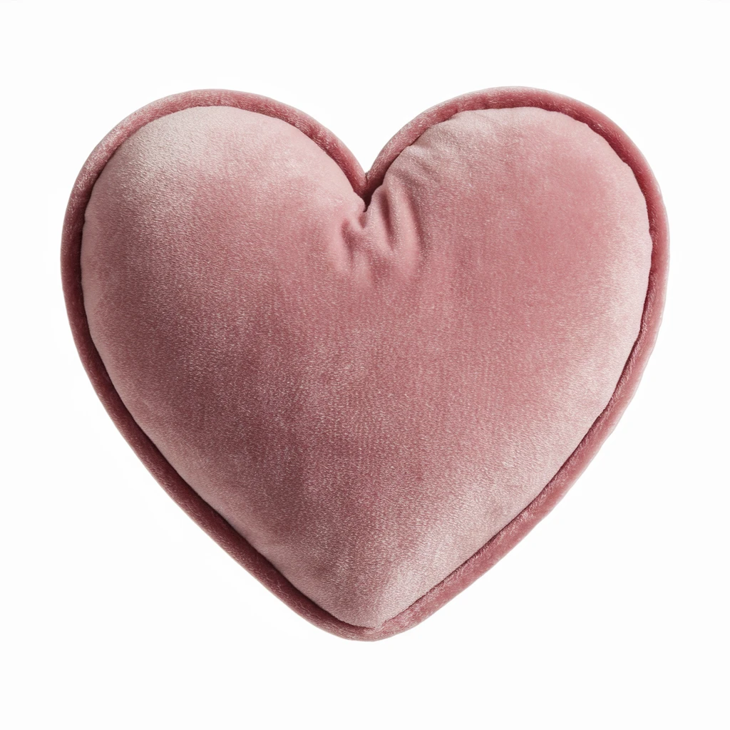 heart with a soft velvet texture emoji