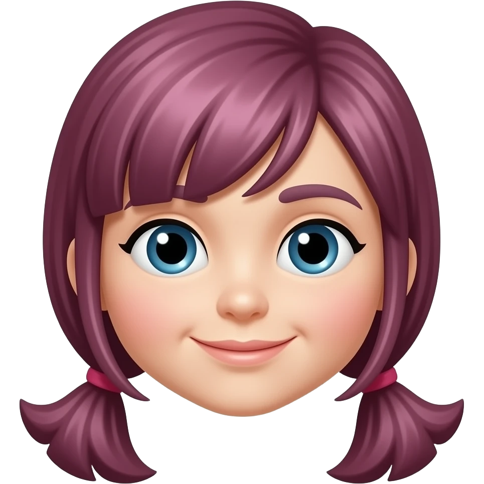 tesoura de cabelo bordô emoji