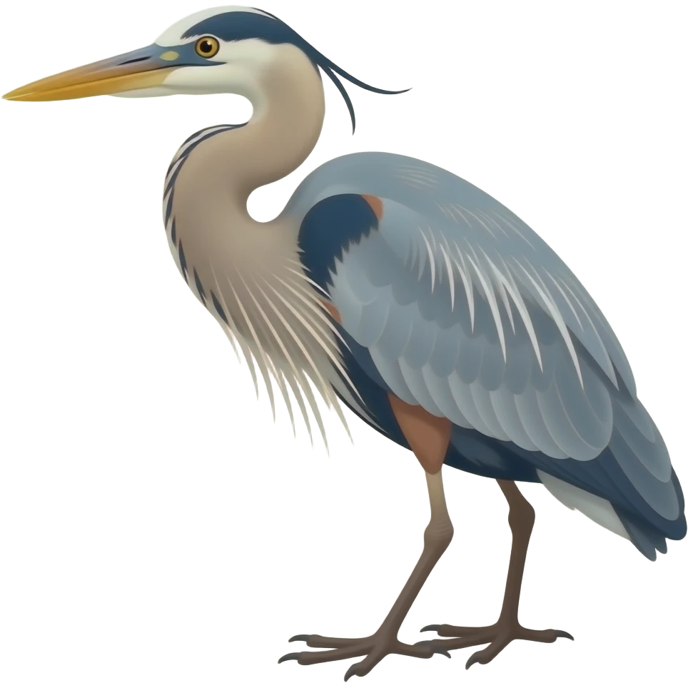 Great Blue Heron emoji