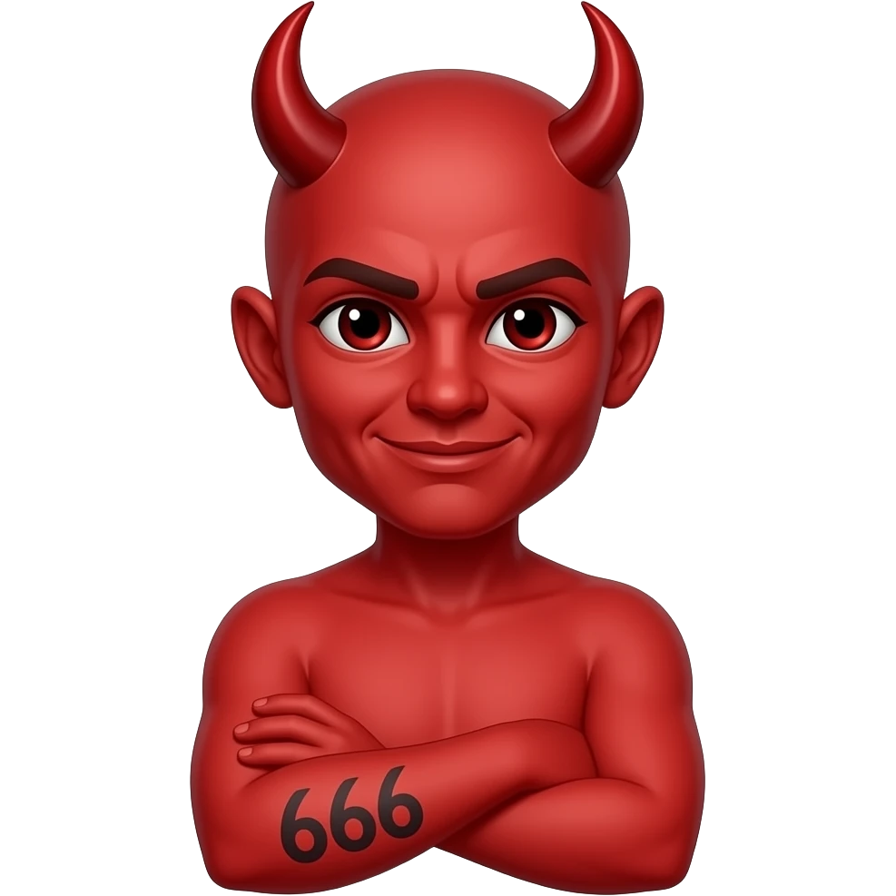 The devil 666 emoji