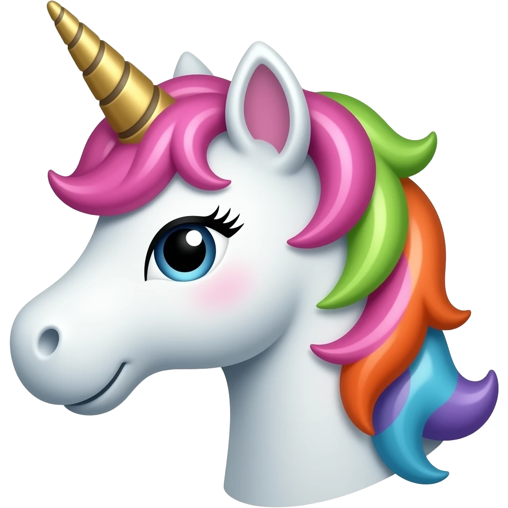 Unicorn balloon emoji