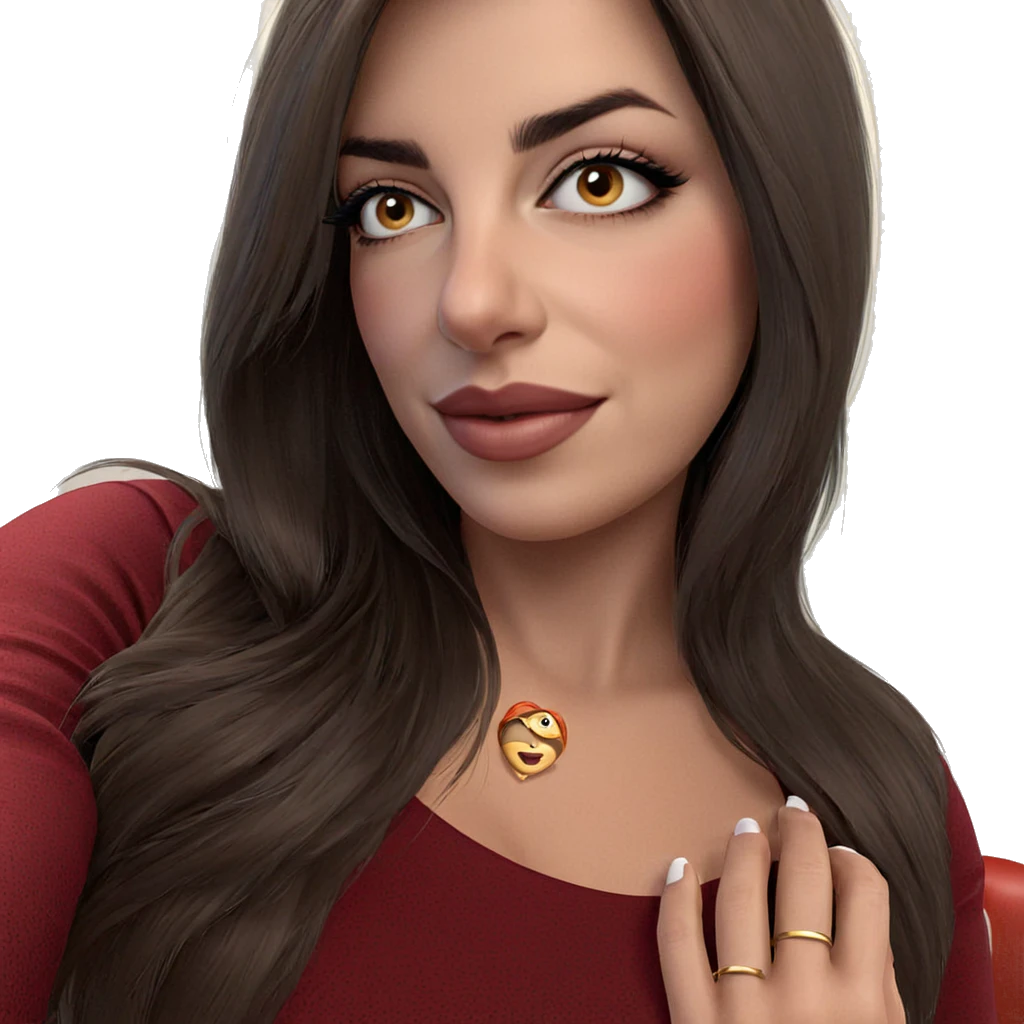 heartfelt gaze of a girl emoji