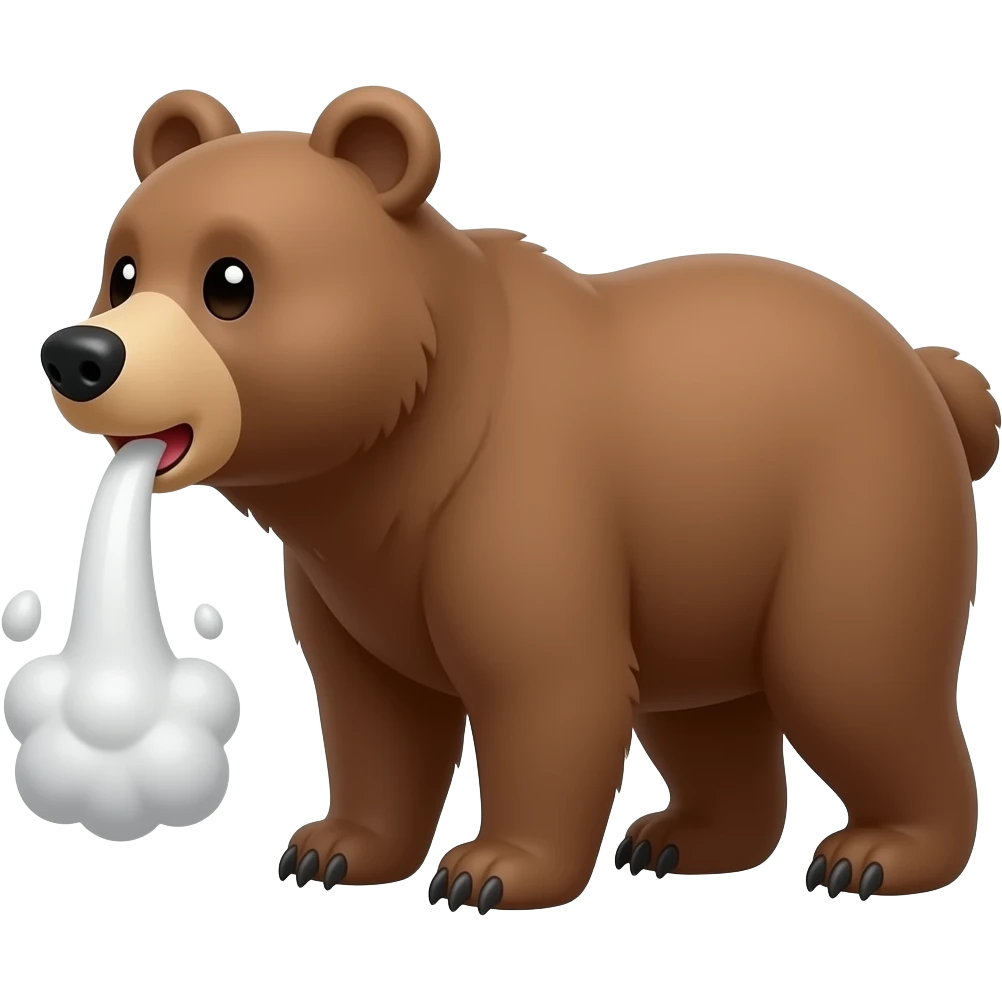 jet pooping on bear emoji