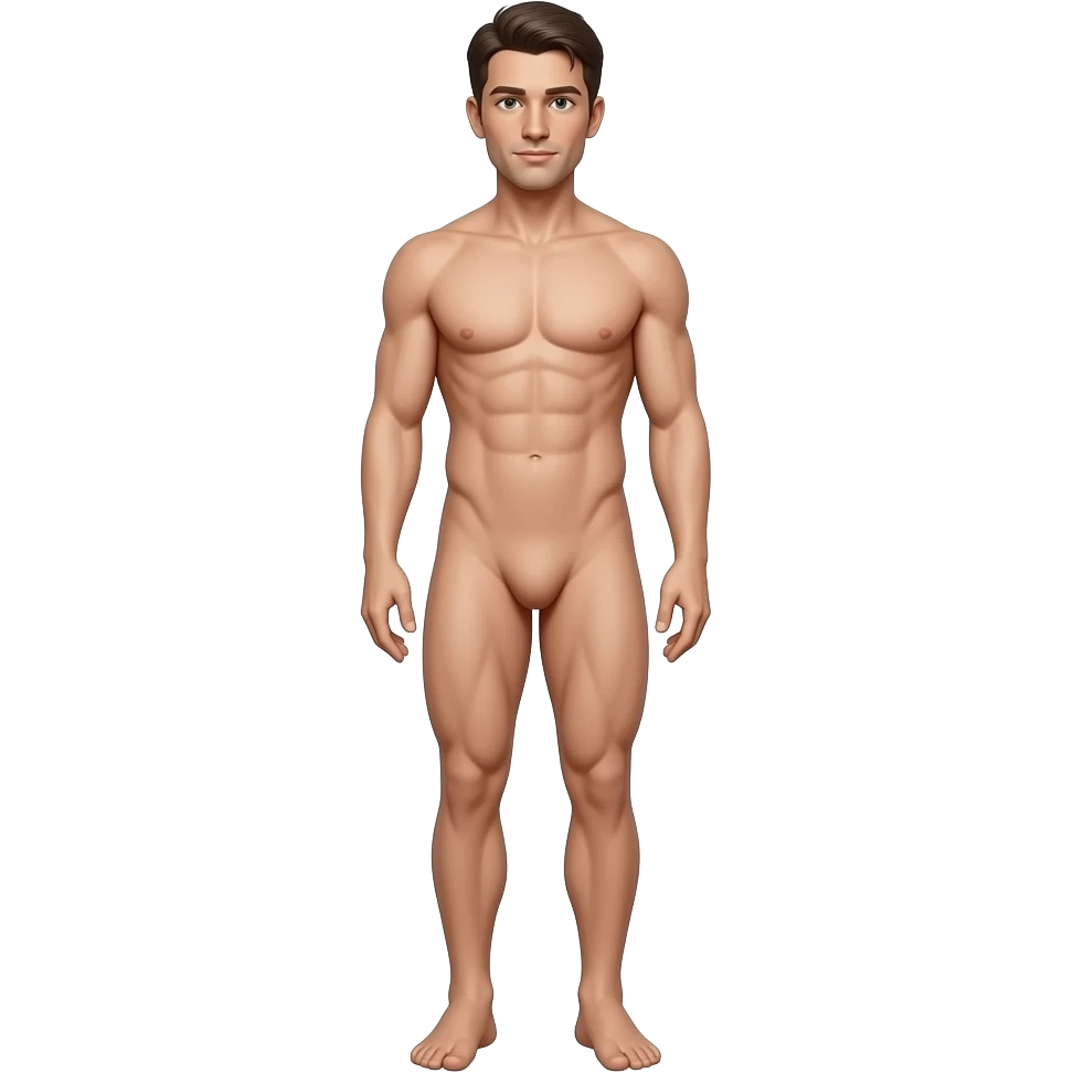 Nsked man full body emoji