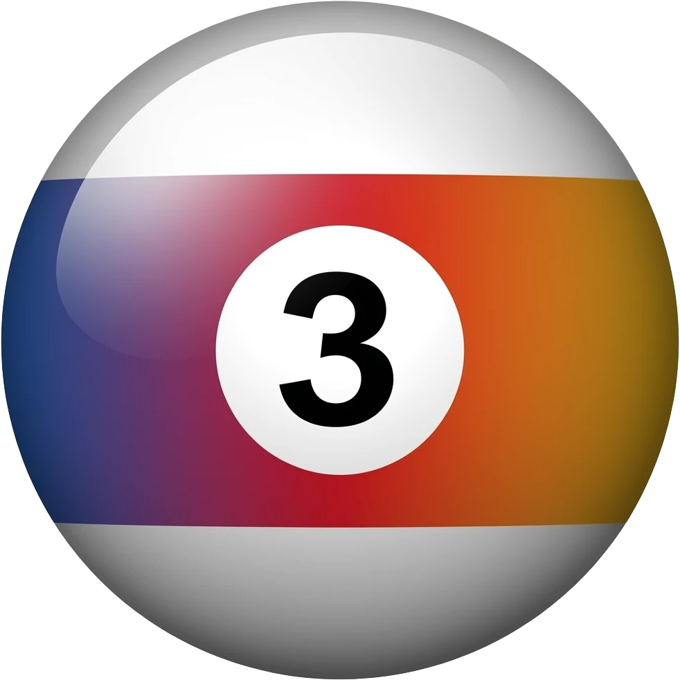 Pool ball 3 emoji