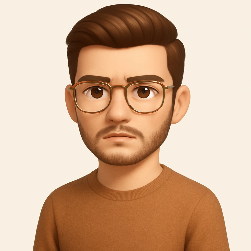 turn the second man in emoji style of the 1st image, match the facial features and clothes and pose emoji