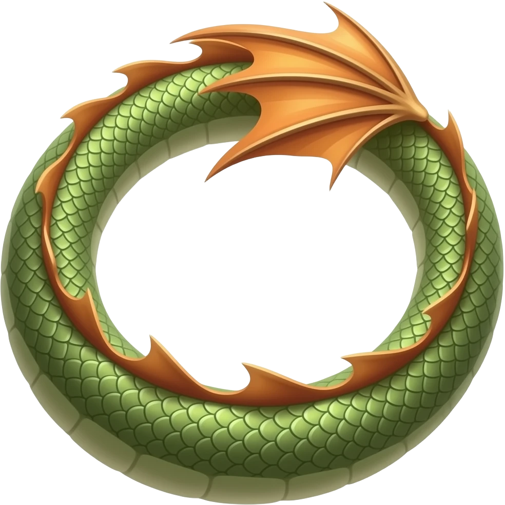 Dragon tail emoji