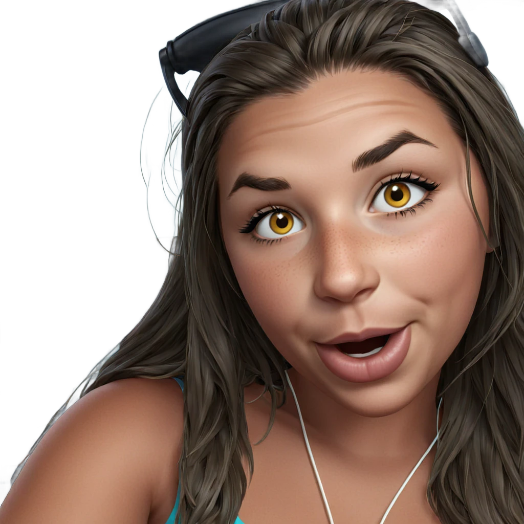 cool girl with headphones emoji