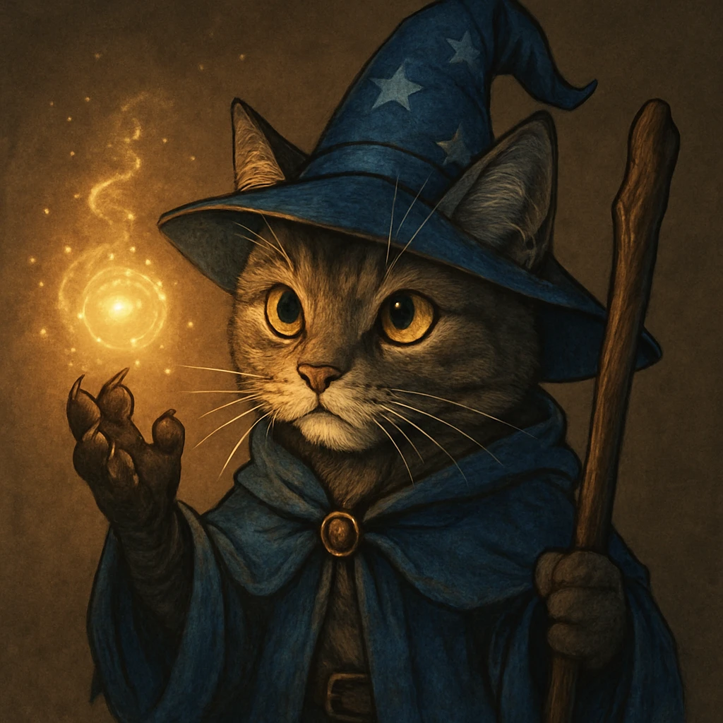 wizard cat  emoji