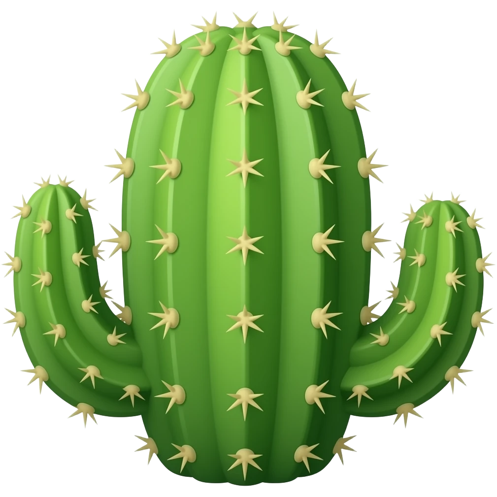 A cactus emoji