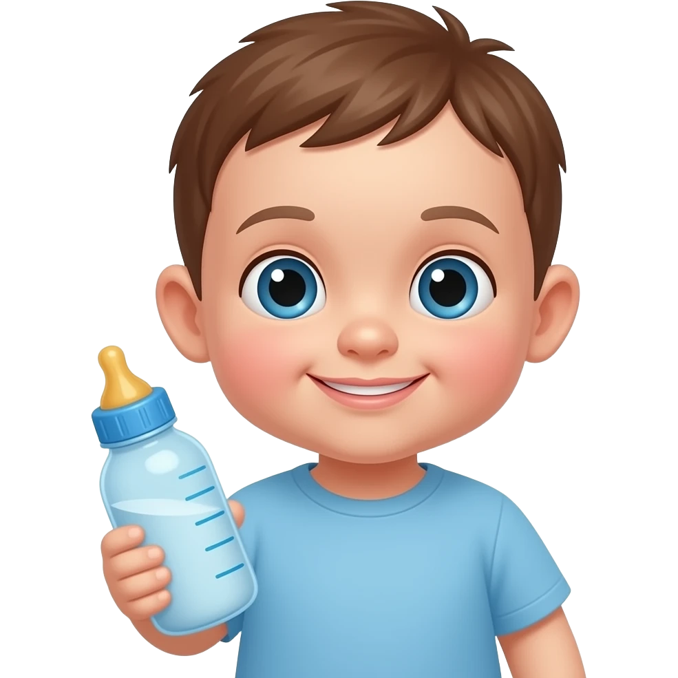blue baby empty bottle emoji