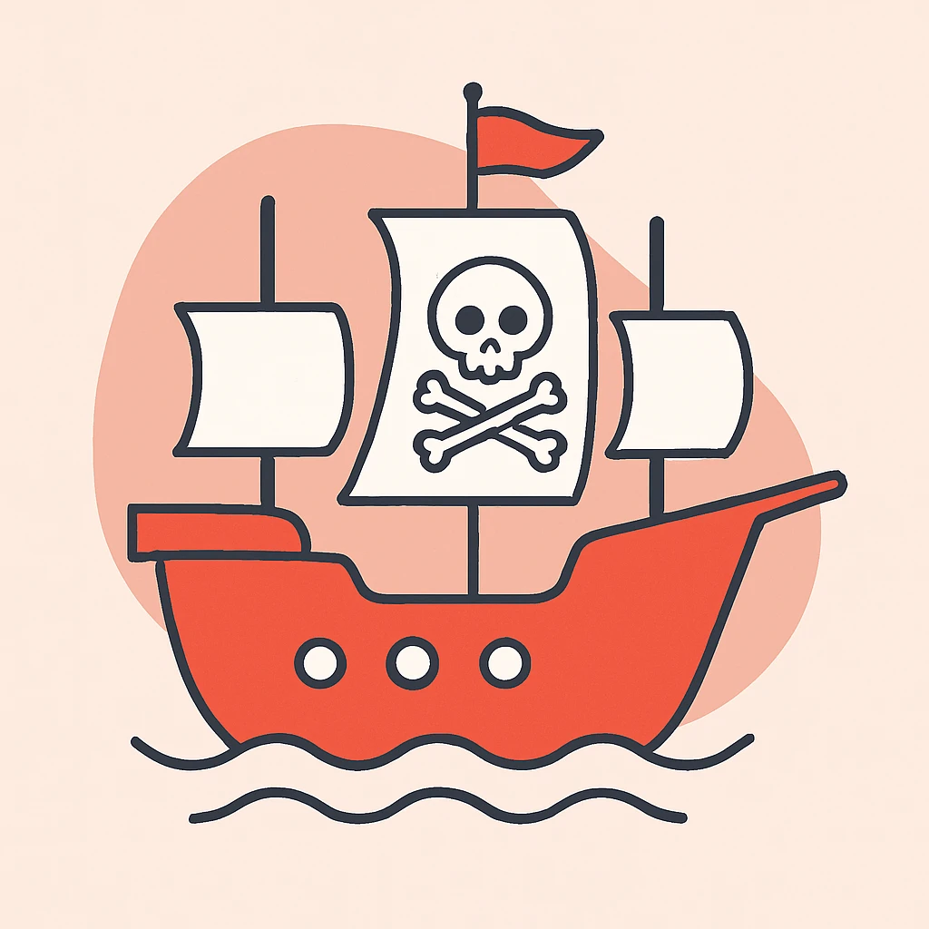 pirate ship emoji