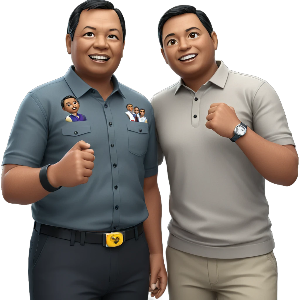 two boys in collared shirts emoji
