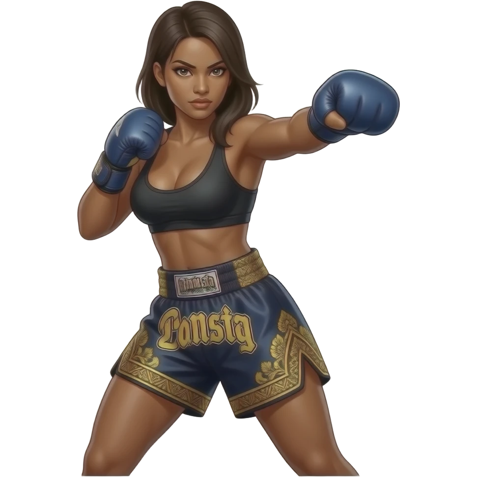 Sexy female, Muay thai monster Boobs More monster not green emoji