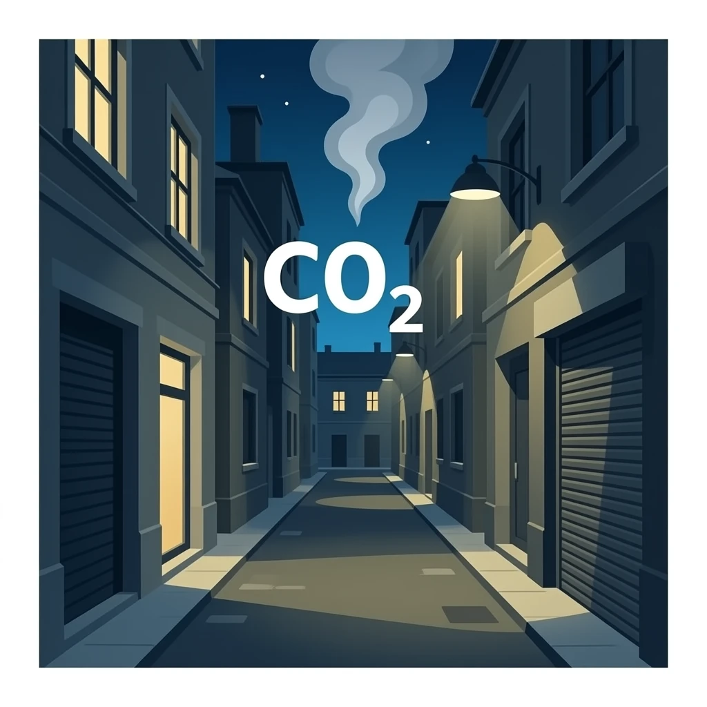 CO₂ smoke alley dark emoji