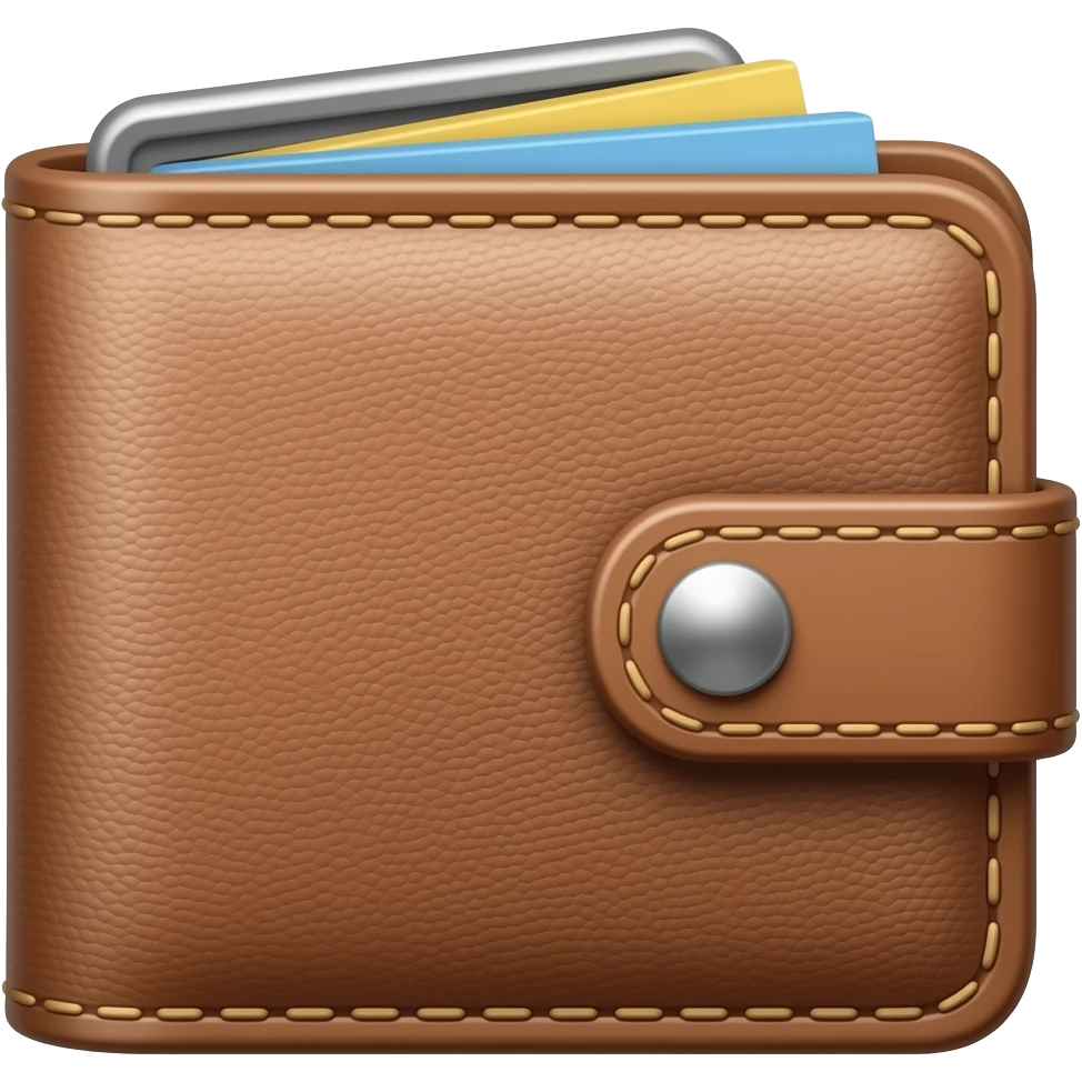 monedero realista emoji