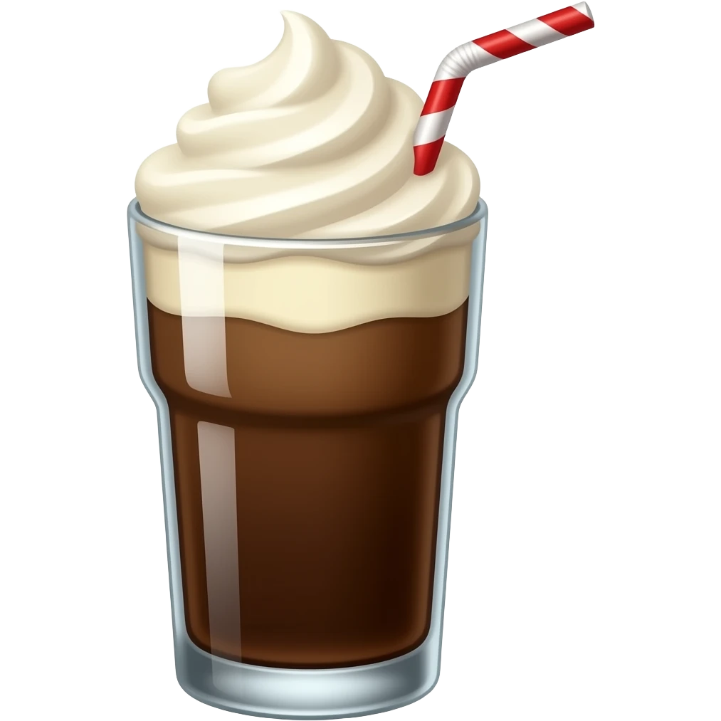 root beer float emoji