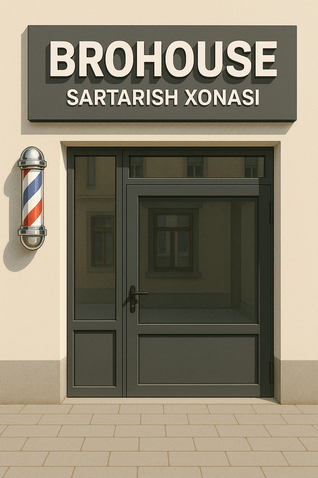 shu sartarosh xonani eshigi yopiq xolatda chizib bergin emoji