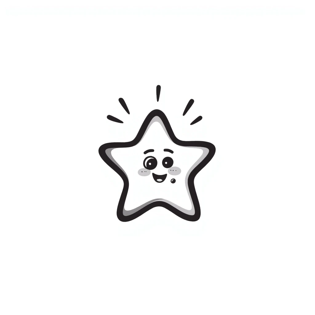 hand drawn star emoji