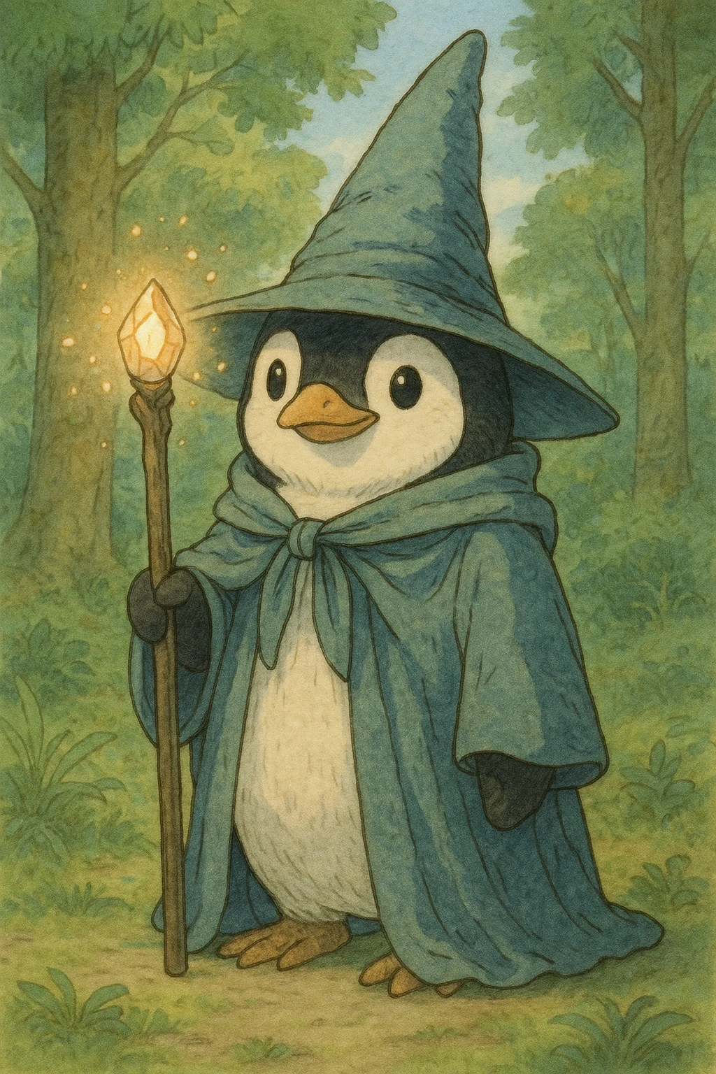 penguin wizard emoji