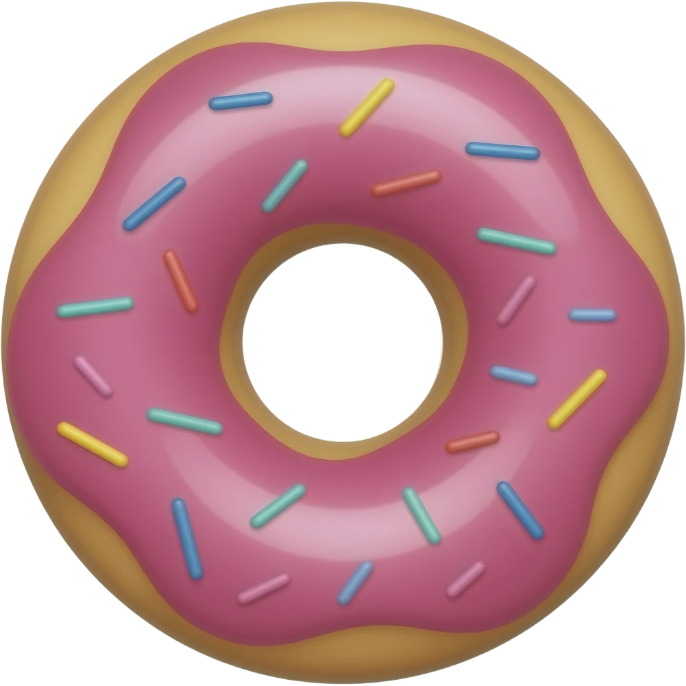 Pink donut imoji emoji