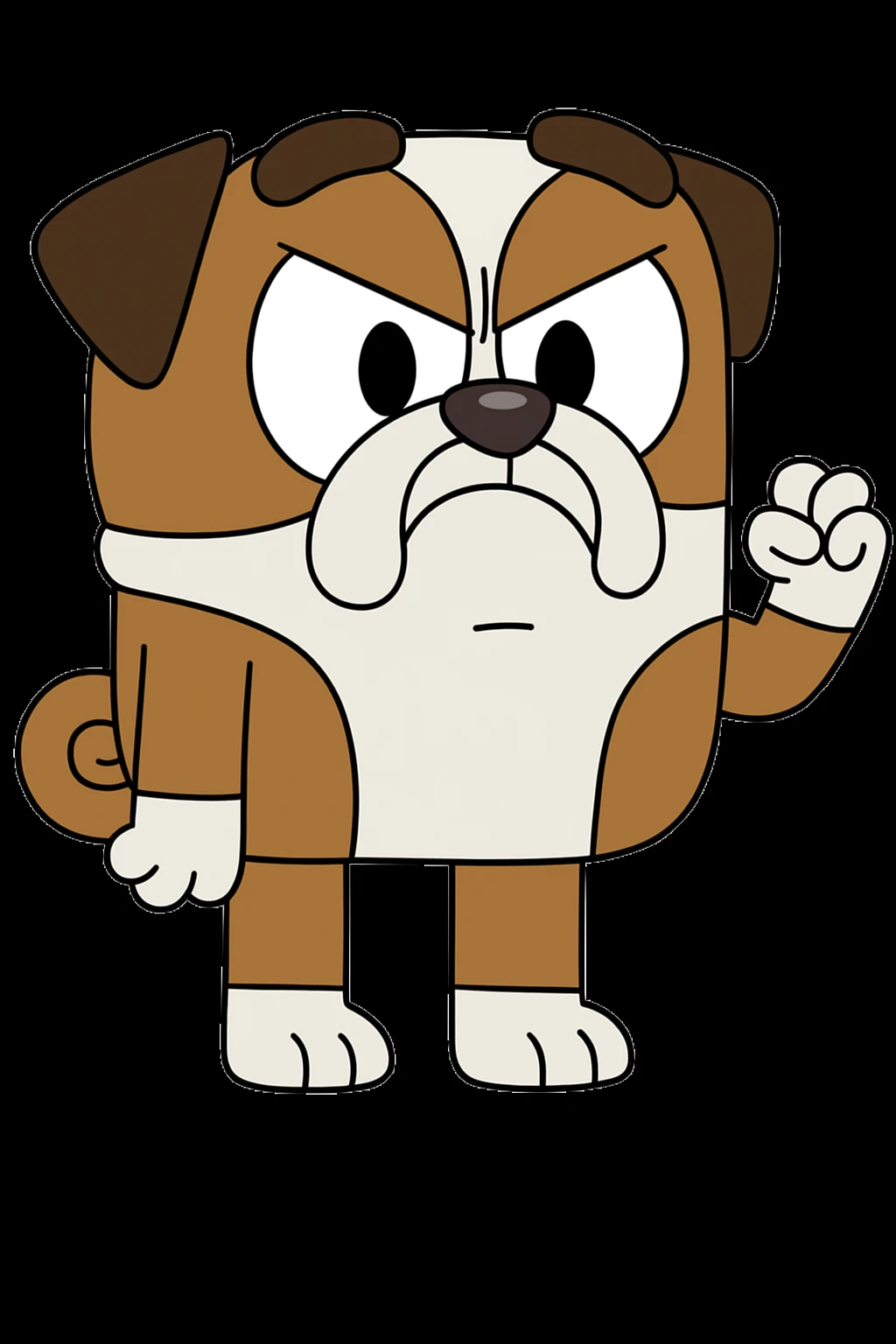 can you give a angry expression to this character emoji