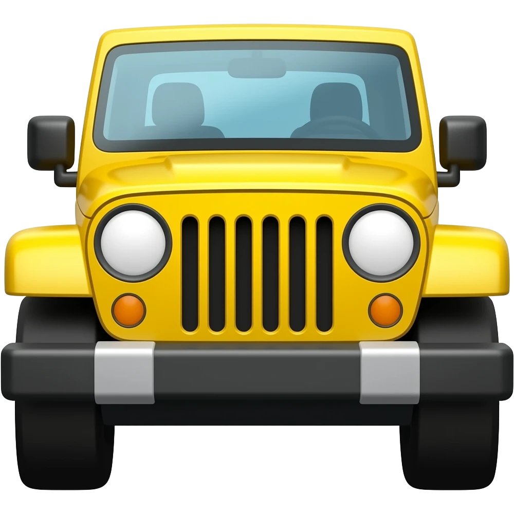 Yellow big jeep emoji
