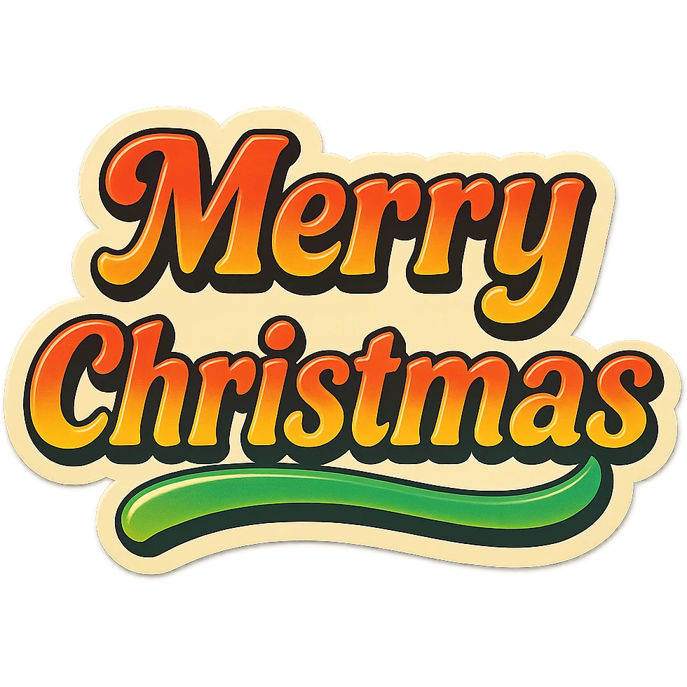 Merry christmas text, remove background emoji