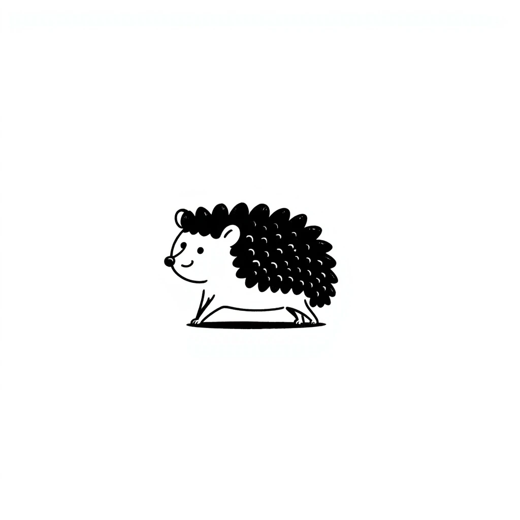 A hedgehog emoji