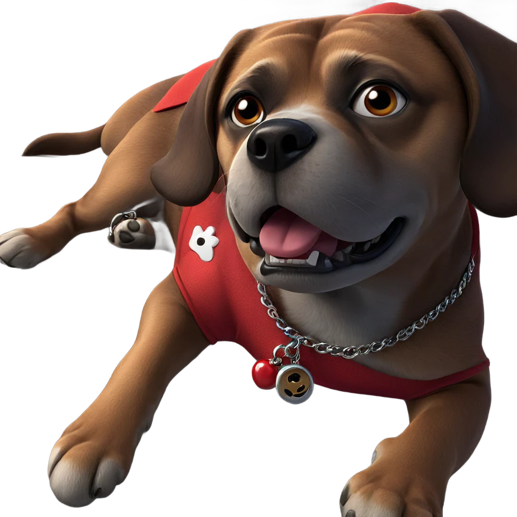 dog wearing red shirt jewelry emoji
