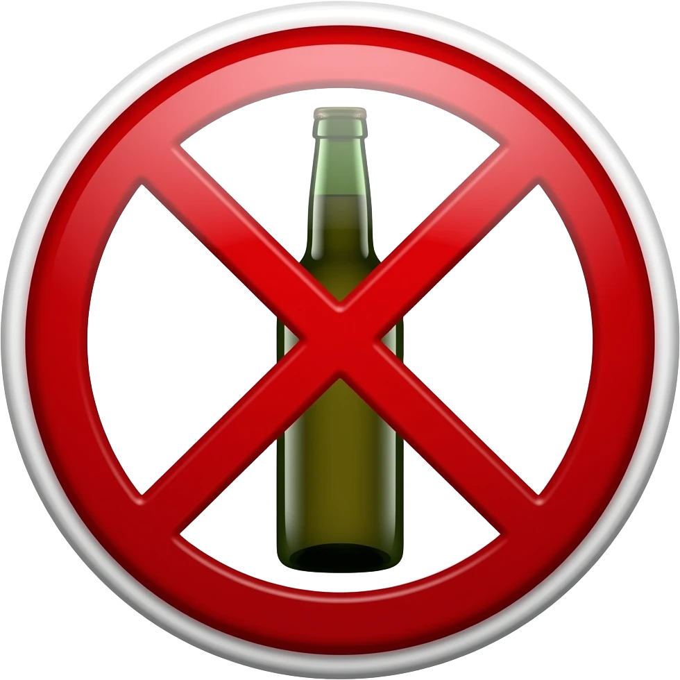No alcohol emoji