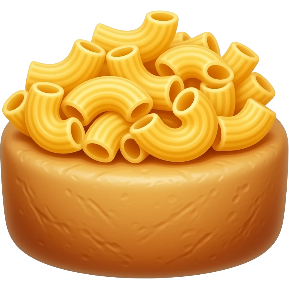 Baked crispy macaroni emoji