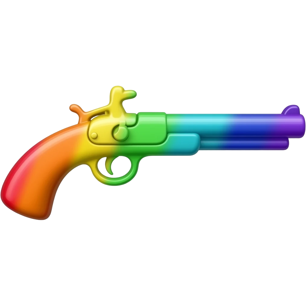 rainbow musket emoji
