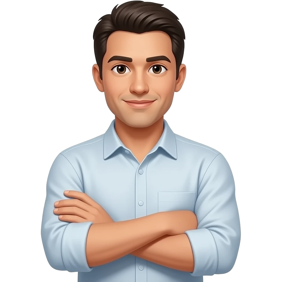 A person making an “X” gesture with their arms crossed in front of their chest emoji